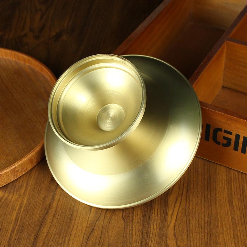Messing Lotosfruchtschale, kreatives kleines Kupfergeschirr für Schreibtisch im Home-Office, Opfergabe-Schale Waren