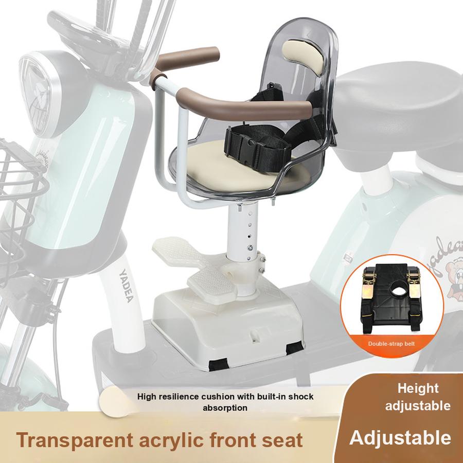 Electric Vehicle Child Seat Safety Front Seat Bicycle Baby Front Seat Pedal Safety Pedal Seat caffè