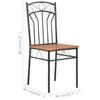 Dining Chairs 2 Pcs Brown MDF