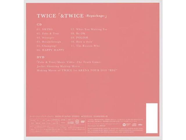 TWICE &TWICE Repackage First Limited Edition CD DVD Booklet Card WPZL-31720 NEW