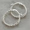 1pair simple round hoop earrings designed for women, the versatile everyday essential to enhance any minimalist look.