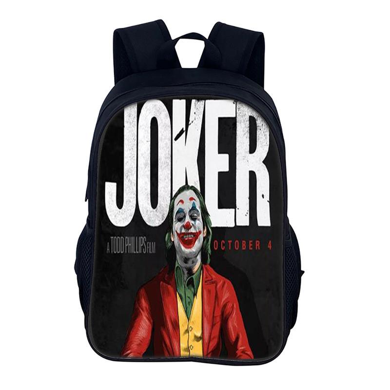 Joker Small Backpack For Men Women Casual Nylon School Bag With Adjustable Straps