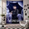 Wall TapestryWednesday Addams Art Hanging Cloth Decorative Background Cover for Room Decoration