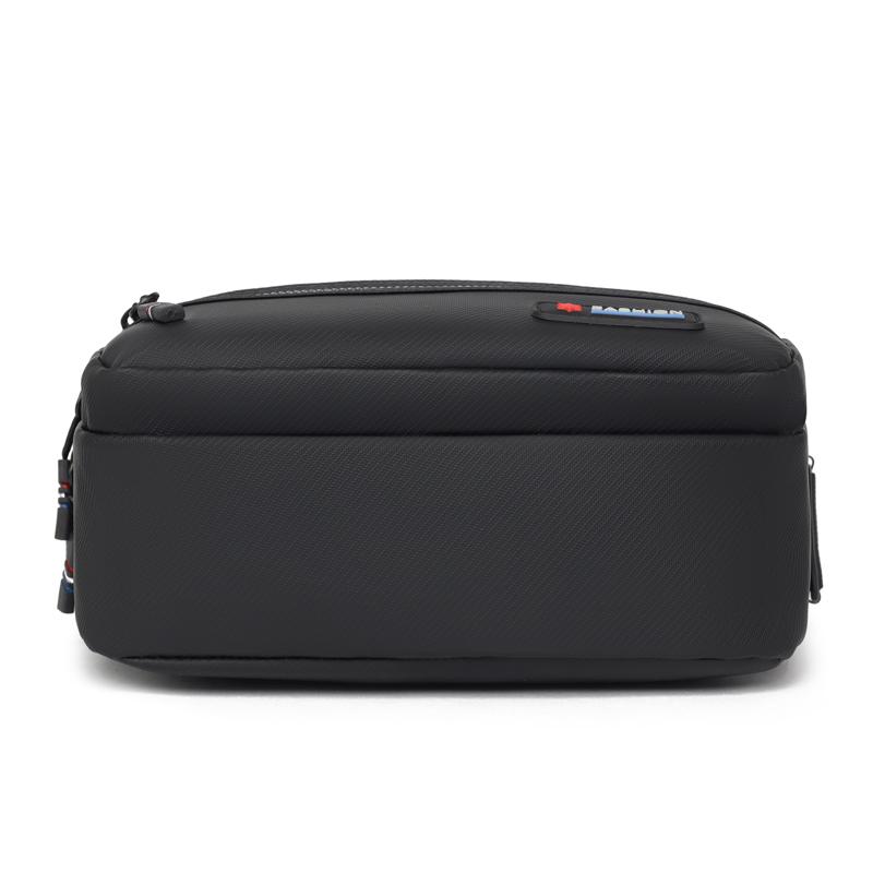 Business Handbag Solid Color Shoulder Bag Large Capacity Men's Commuter Crossbody Bag