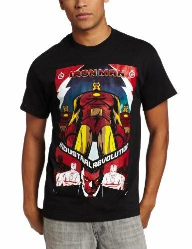 

Marvel Men s Iron Rev, Black, X-Large S