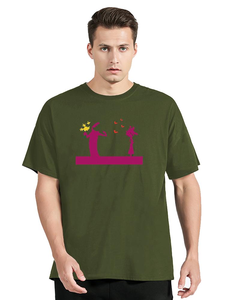 La Linea The Line Osvaldo Cavandoli TV Men's T-shirt Fashion Harajuku Cotton Tshirt Clothing Oversized Tops Tees