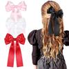 Pinza para el Pelo con Cinta de Lazo de Satén - Accesorios Versátiles para el Cabello para Niñas
