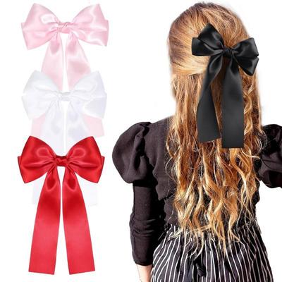 Satin Schleifenband Haarspange - Vielseitige Haaraccessoires für Mädchen