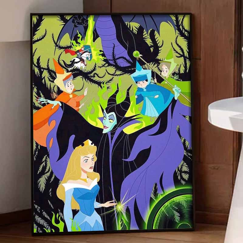 Disney Diamond Painting Kit Sleeping Beauty Diamond Painting 5D Diamond Art Home Decor Creative Handmade Gift