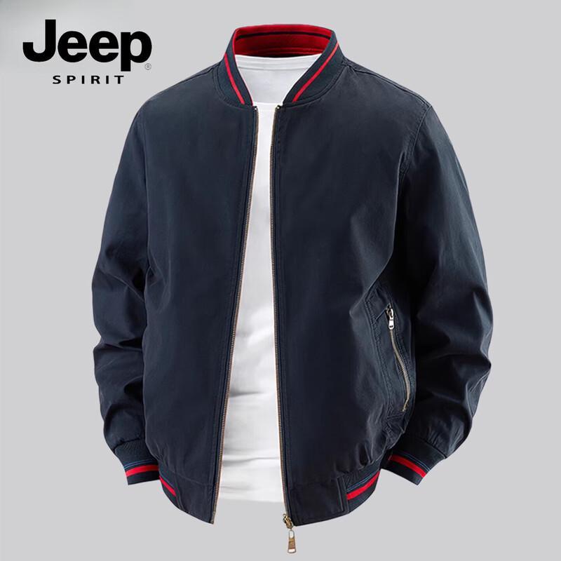

JEEP SPIRIT Men s Reversible Baseball Collar Cotton Jacket 9XL