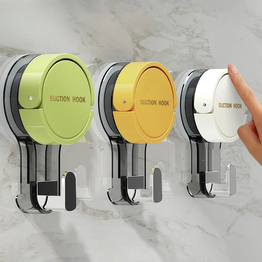 Strong Vacuum Suction Hooks Traceless No-Drilling Adhesive for Home Bathroom Kitchen Door Back Toilet Area Purpose Strong Hold