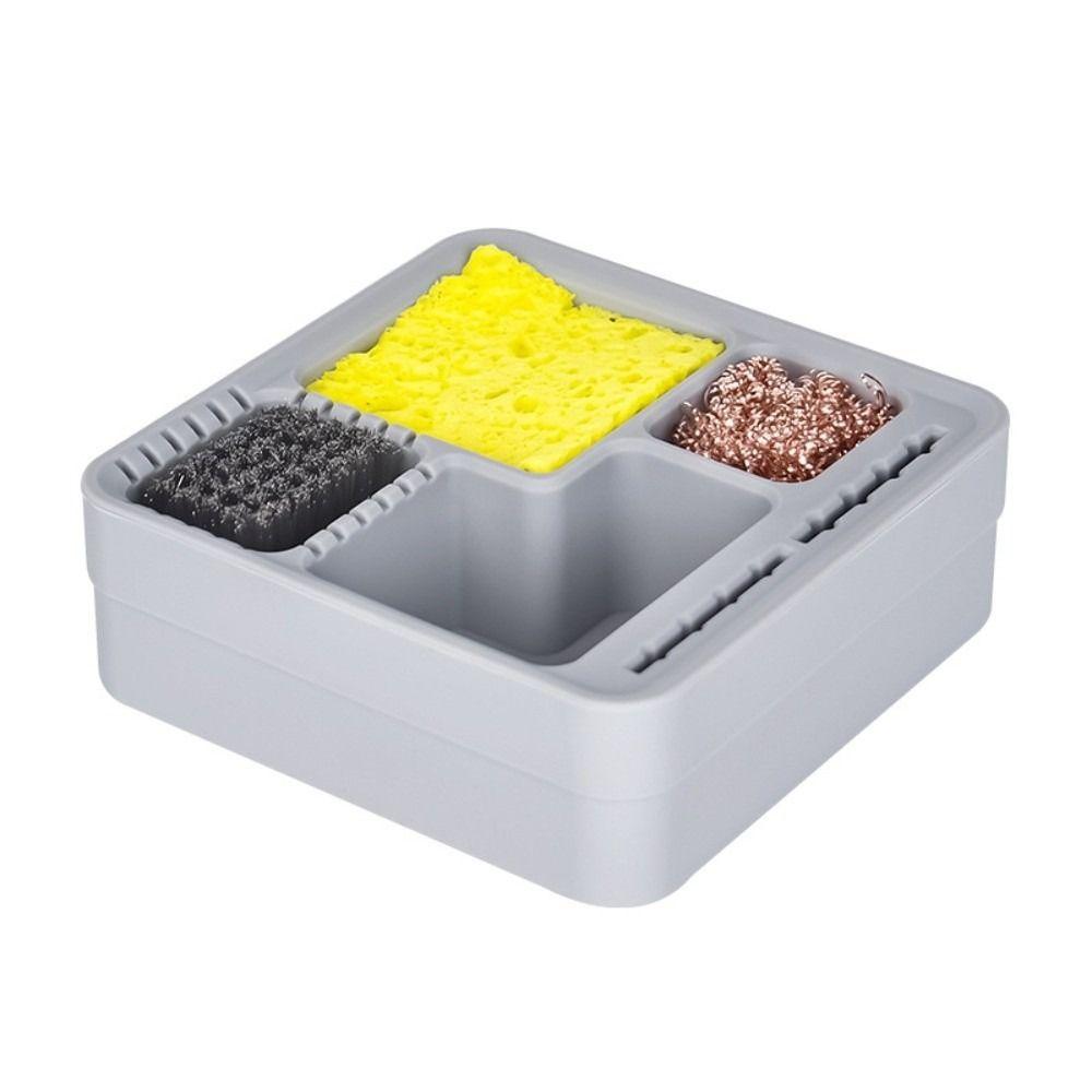 Silicone Tin Dross Collection Box Copper Wire Tin Storage Container  Soldering Iron Tips