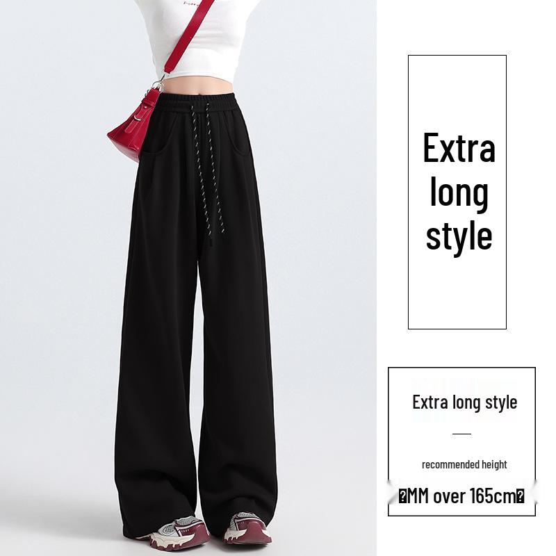 Women's Fleece-Lined Wide-Leg Drawstring Sweatpants - Autumn/Winter 2025 Collection