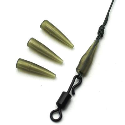 50PCS Carp Fishing Accessories Mini Anti Tangle Sleeves Line Aligner Tube for Carp Fishing Rig Hair Rfishing Carponnie Rig Terminal Tackle