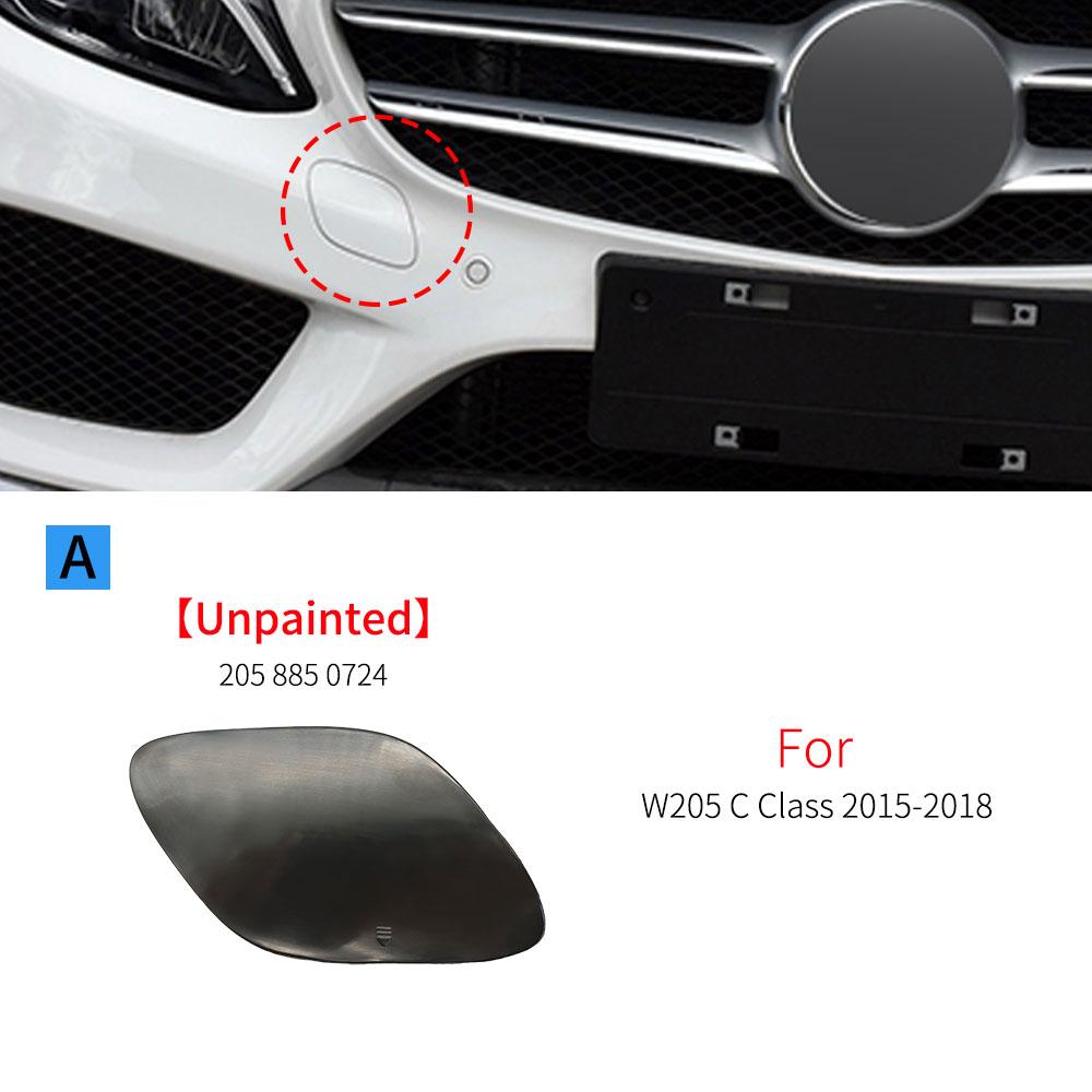 For Mercedes W205 Sport Car Front Bumper Tow Eye Cap Tow Hook Cover With Color For Benz W205 C CLASS 2015- C180 C200 C300
