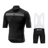 MAAP Radsport Anzug Set Rennrad Oberteil Schnelltrocknend Atmungsaktiv Kurzarm Trägerhose