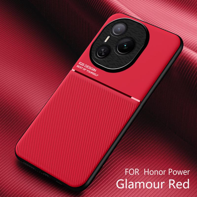 Slim Non-Slip Portective Case For Honor Power With Metal Plate Magnetic Car Holder Cover For Honor Power Phone Case