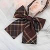 Jk Free Coffee Small Tie Necktie Female College Style Lazy Japanese Plaid Uniform Shirt Ins Student Bow Tie