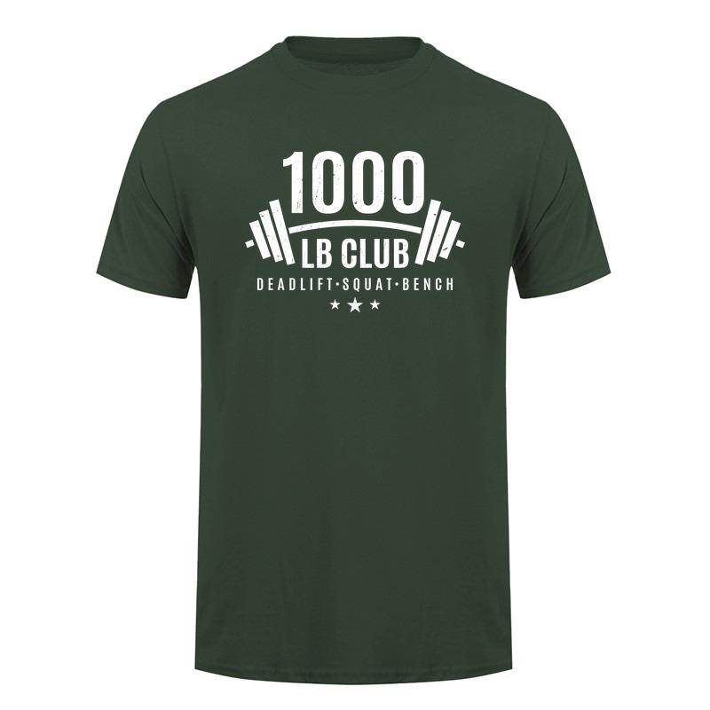 1000 Lb Club Deadlift Squat Bench Weightlifting T Shirt Bodybuilder Gym Fitness Tshirts Da537