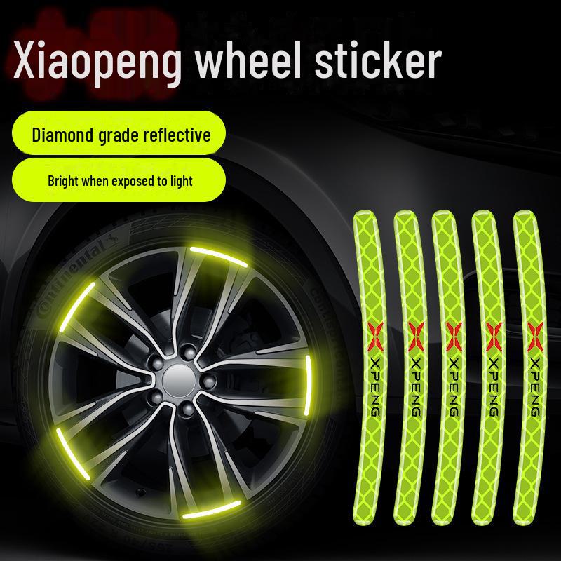 Reflective Wheel Hub Stickers: Luminous, Personalized Motorcycle and Car Decoration