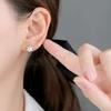 Xiaomi 925 Sterling Silver Vintage Earrings For Women Trendy Simple Flower CZ Earring Jewelry Prevent Allergy Party Accessories Gift