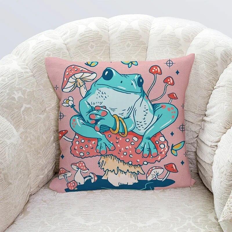 45x45cm Cute Cartoon Series Polyester Hold Pillowcase Kawaii Home Decoration Living Room Sofa Chair Car Bed Cushion Cover