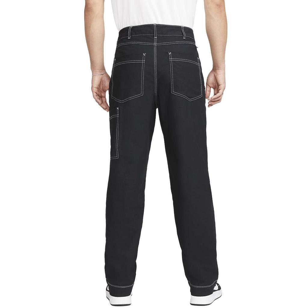 Nike Casual Pants Men's Black Moderate Straight Fit Pants FB8429-010