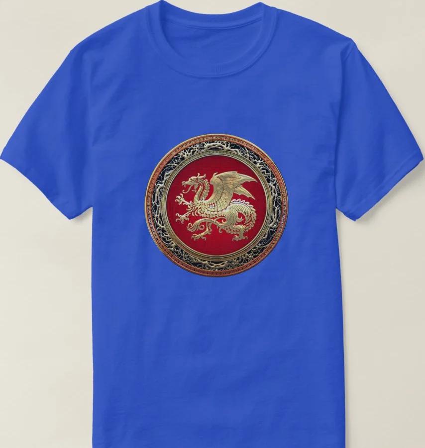 Icelandic Dragon Sacred Symbols Coat of Arms of Iceland T Shirt Short Sleeve 100 Cotton Casual Tshirts Loose Top Size S3XL