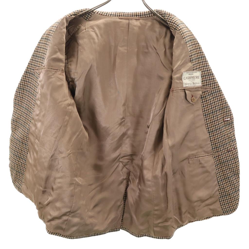 SCHOFIELD & SMITH 80s Vintage Staggered Pattern Tailored Jacket Brown Men's Used