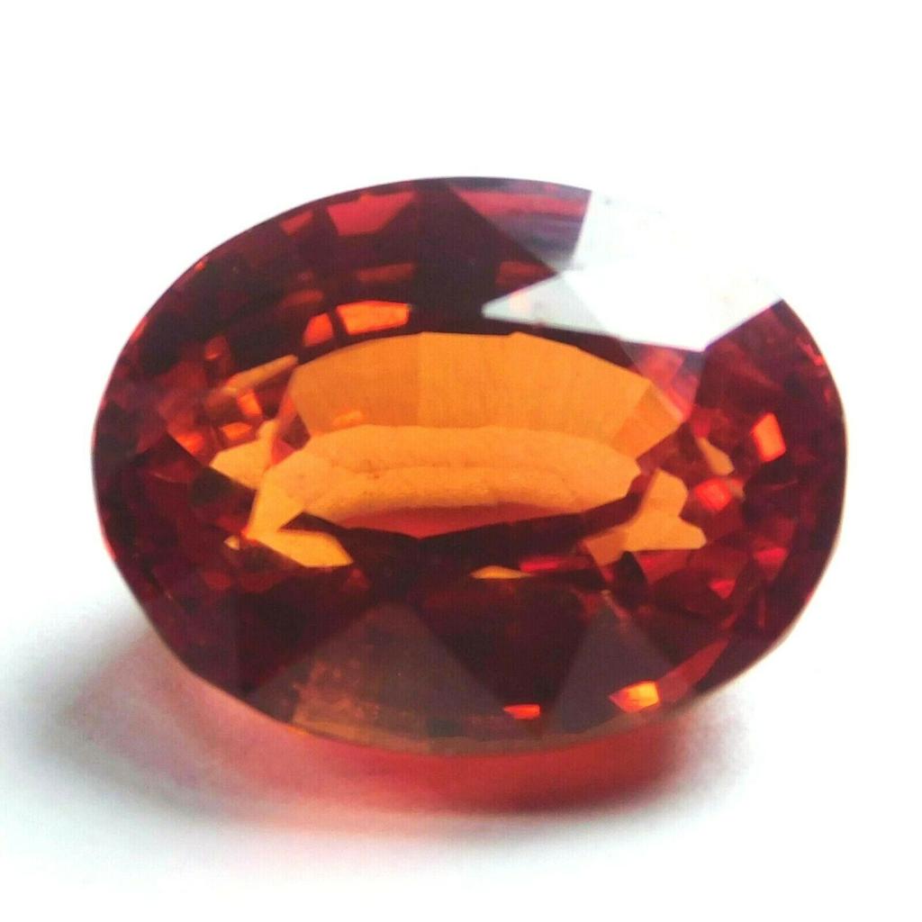 Oval Cut Ceylon Orange Sapphire CERTIFIED 8.51 Ct Natural Loose Gemstone B-29