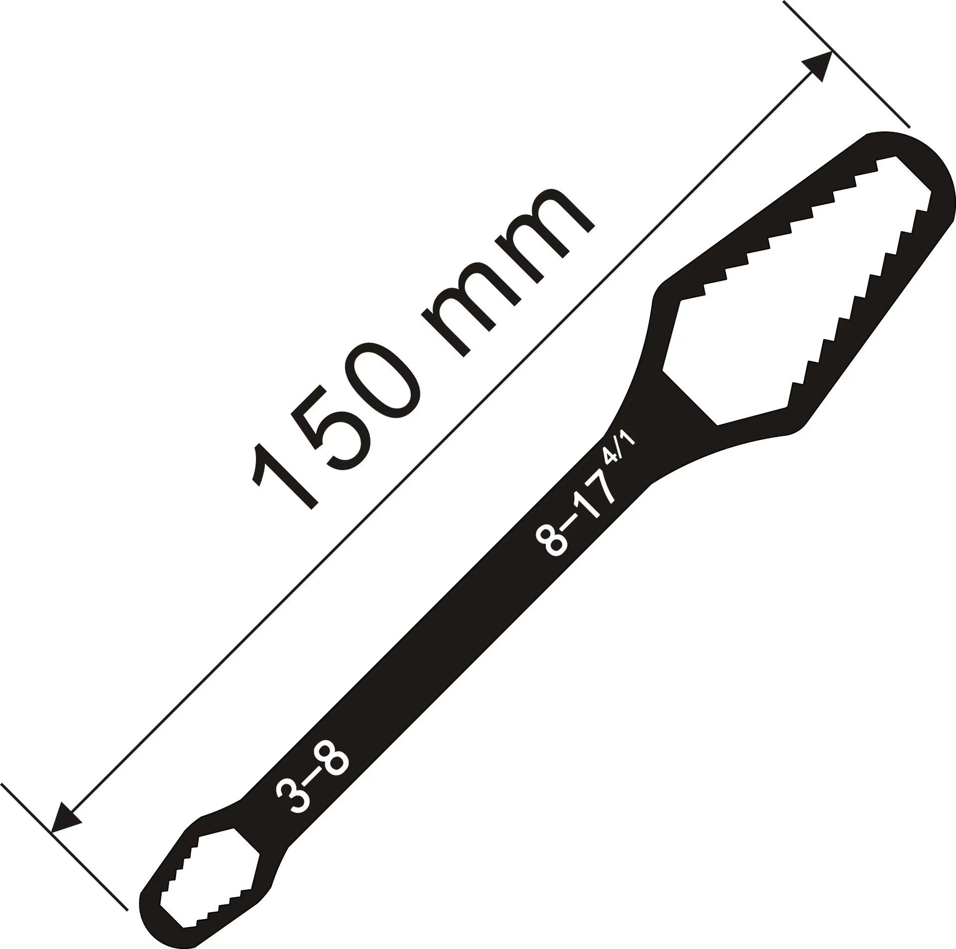 Универсальный Torx-ключ 3-17 мм, самозатягивающийся, регулируемый, торцевой ключ-звездочка, двусторонний Torx-ключ, ручные инструменты для завода