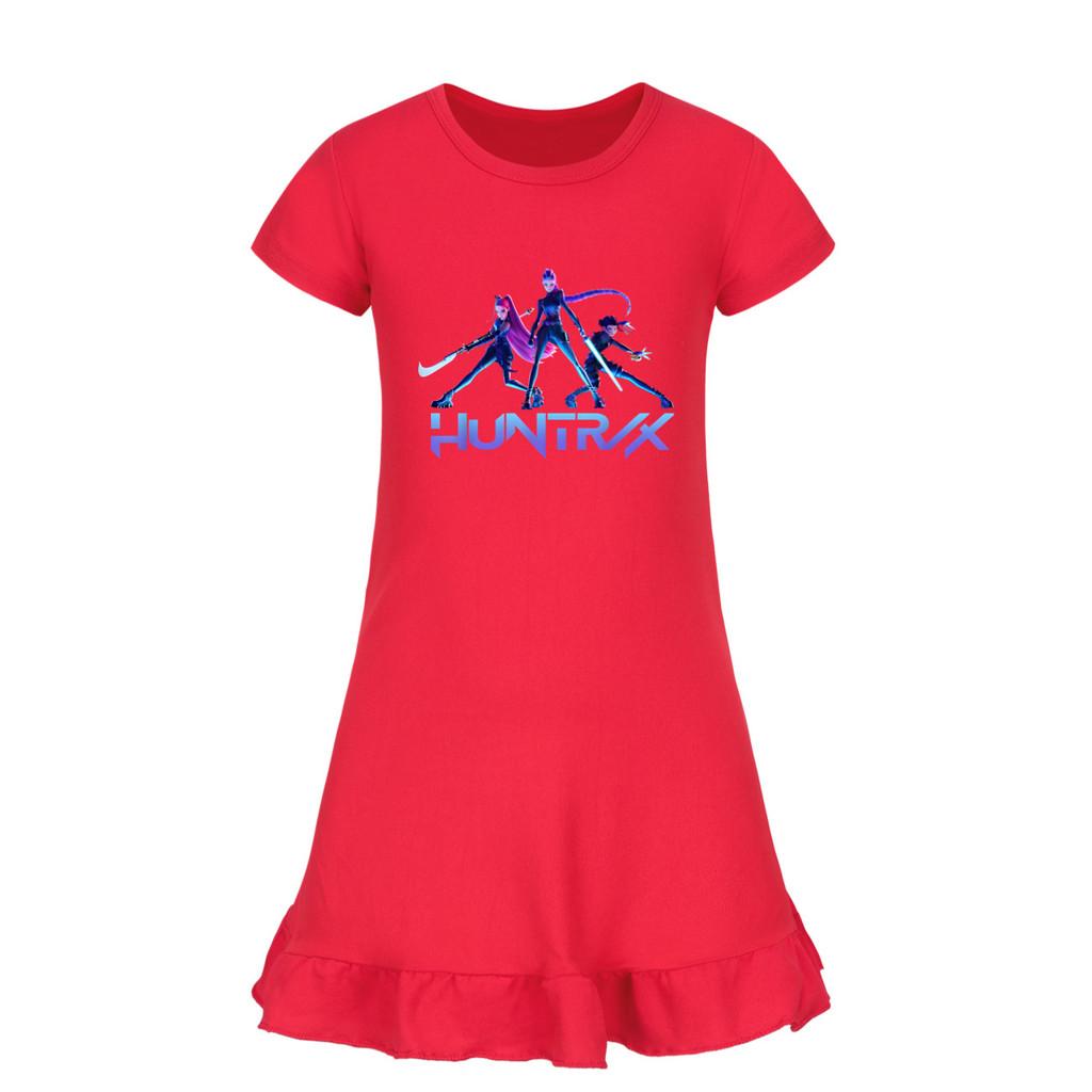 4999 Kids Girls Mira Zoey Rumi Printed Ruffle Short Sleeves Casual Dress