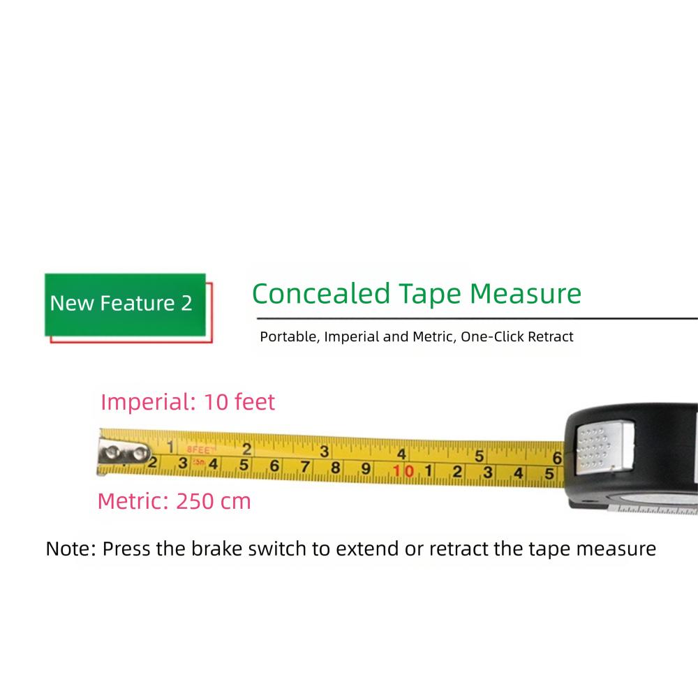 Nastavitelná laserová vodováha s ocelovým pravítkem, křížová laserová vodováha s přímkou, měřicí nástroje