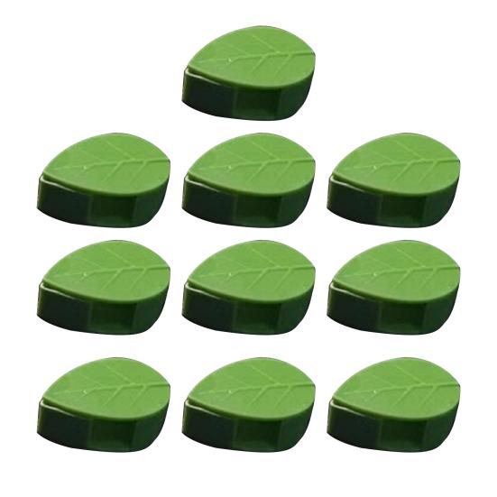 

10Pcs Plant Fixing Clips Climbing Vine Wall Fixture Clips with Adhesive Leaf Flower Design Fixing Clips for Indoor Outdoor Pothos Wall Vines зелёный