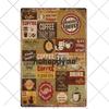 Coffee Tin Sign Vintage Metal Plaque Kitchen Coffee Bar Cafe Retro Posters Pub Wall Decorative Plates Home Decor 20*30 cm