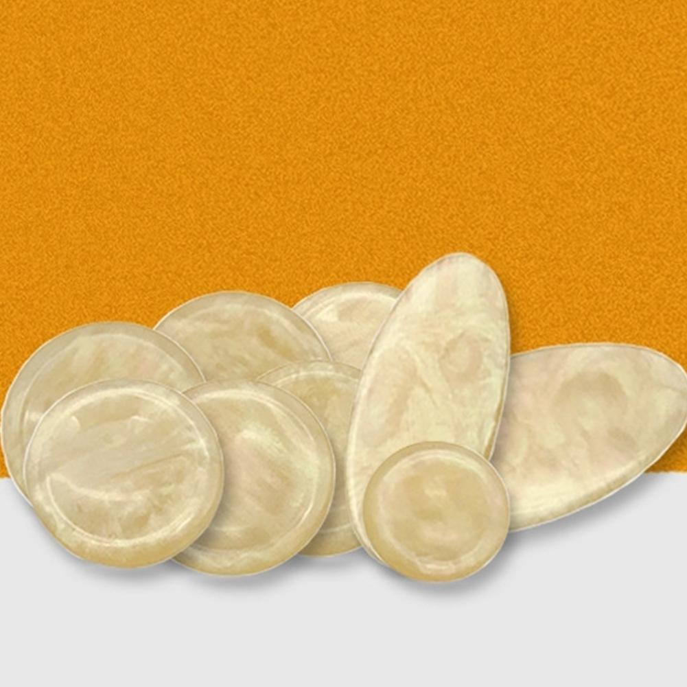 Saxophone Key Buttons Inlays Part 9 Pcs Beige Easy To Install