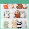 Boneca Animal Fofa de Unicórnio Cacheado, Macaco, Coruja, Pinguim, Porco, Urso para Presente de Aniversário para Meninas e Crianças