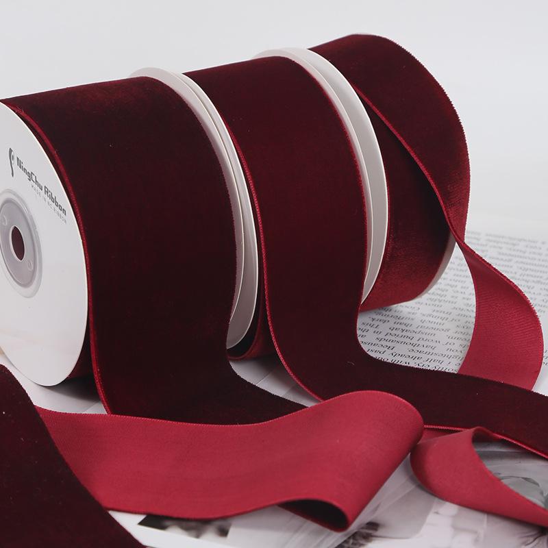Velvet Ribbon 5/10 Yards 6/9/12/16/20/25MM Gift Flower Packaging Bow Handmade Diy Christmas Decoration Clothing Sewing Accessories