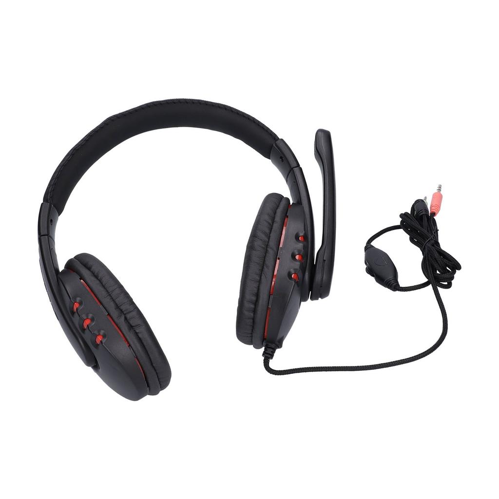 Gaming Headset Verstellbare kabelgebundene Gaming-Kopfhörer mit drehbarem Mikrofon für 3,5-mm-Geräte