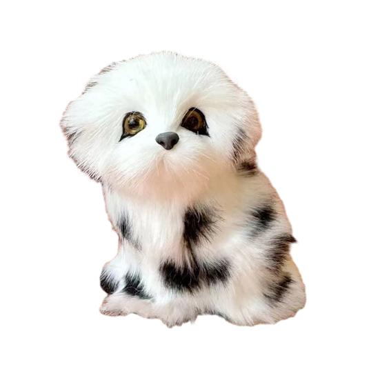 Kids Plush Simulated Animal Toy with Sound Interactive Dog Cat Plushie Toddlers Boys Girls Educational Stuffed Animal Toy F