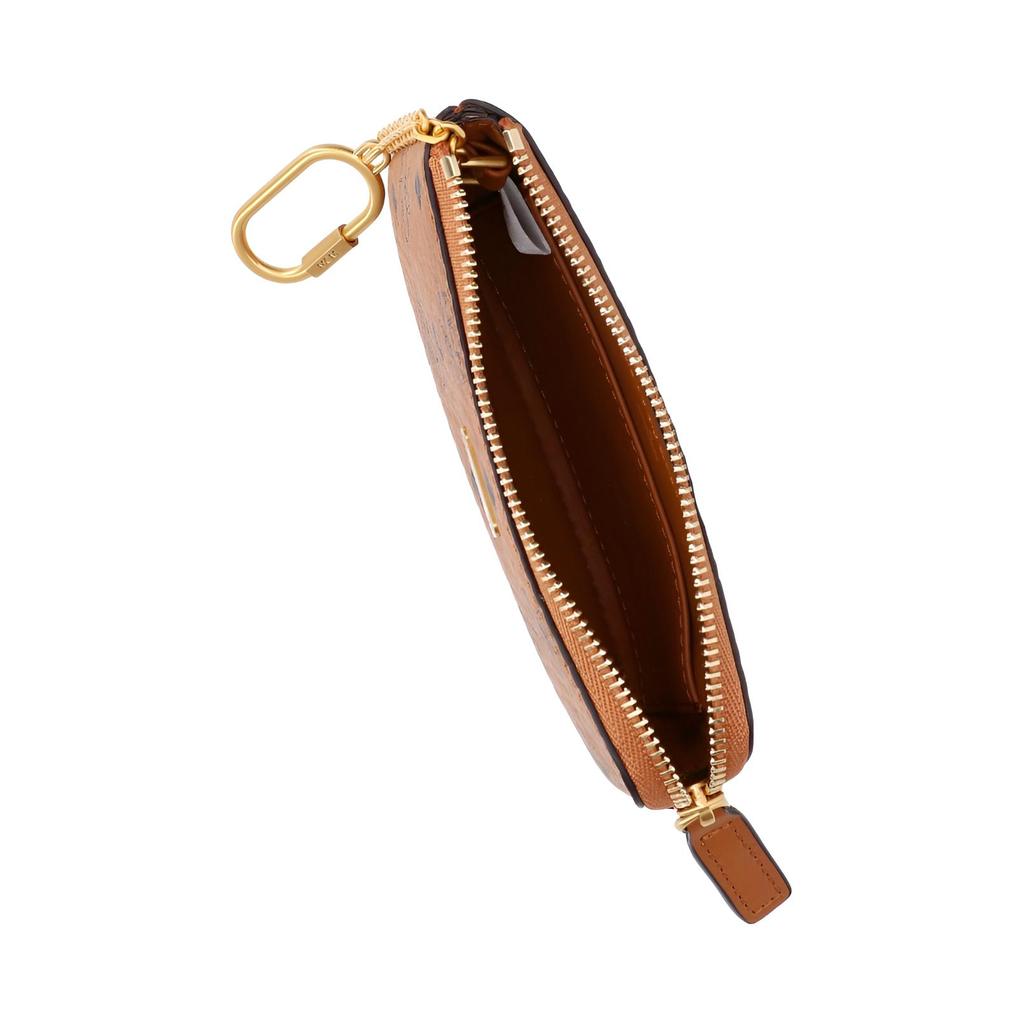 MCM Aren Gold Tone Brass Hardware Faux Leather Wallet Women wallet Brown MYAFATA01CO001