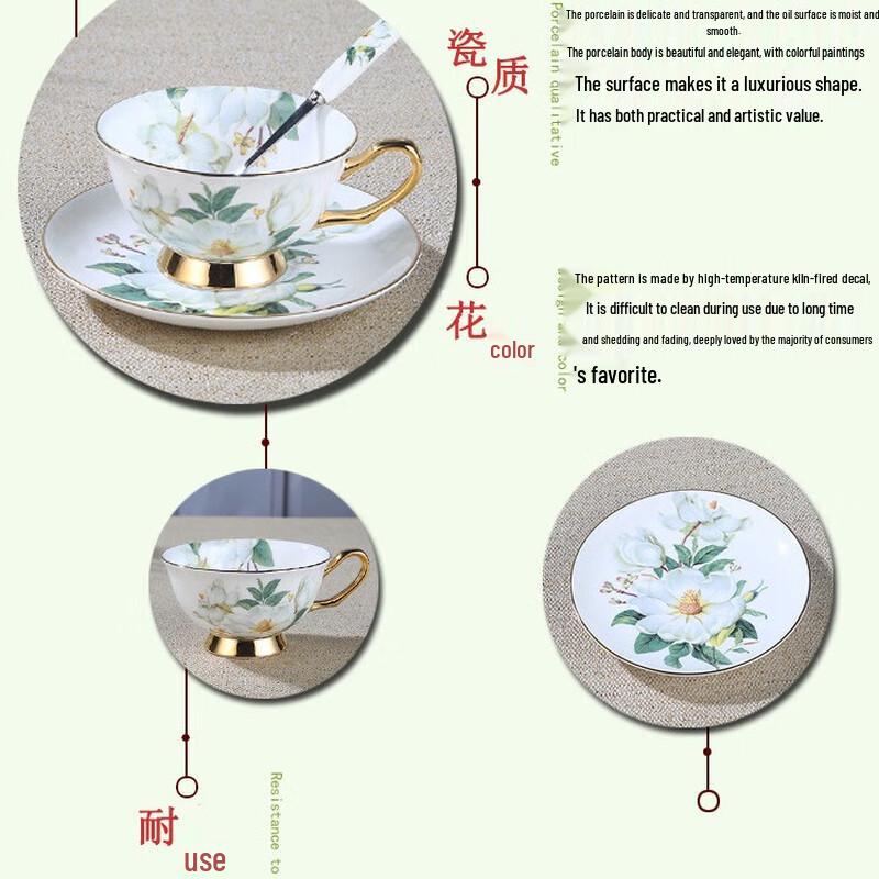 Set de cești de cafea din ceramică de lux ușor