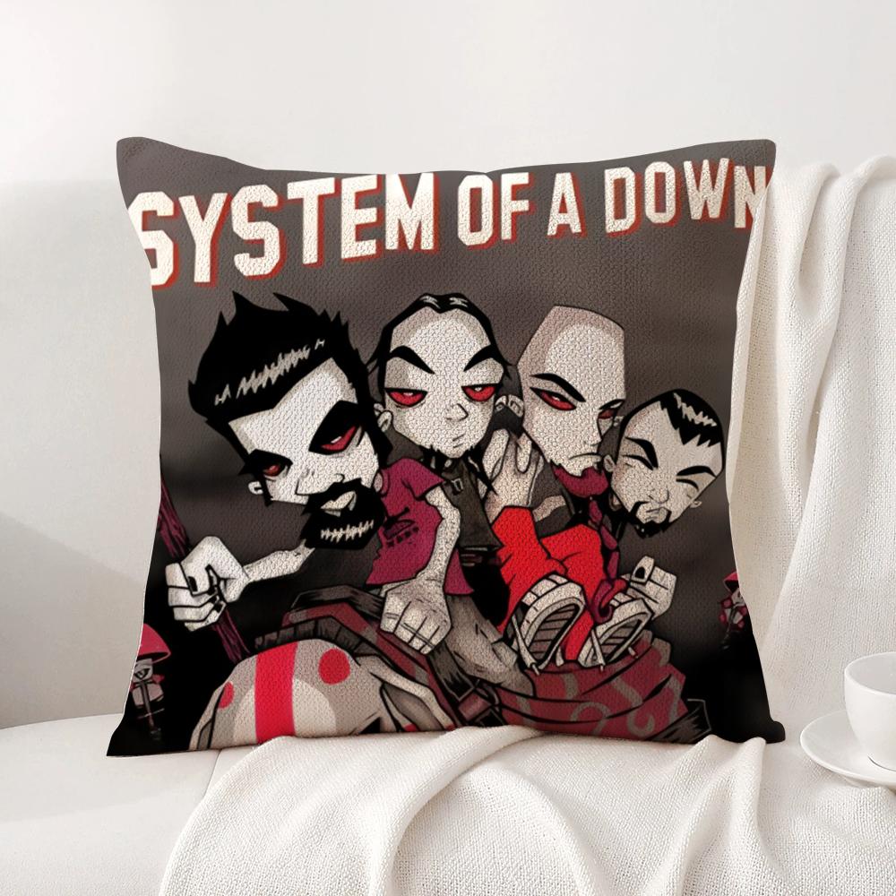 Band S-System Of A Down Cushion Cover Summer Coolness Linen Fabric Double-Sided Printing Pillow Case Sofa Home Decor Gift