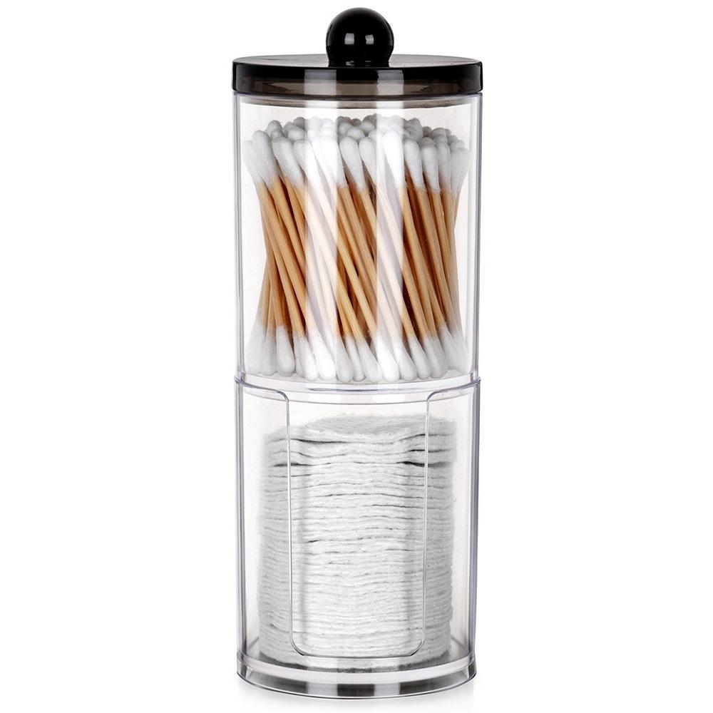 2-tier container for cotton buds and cotton pads