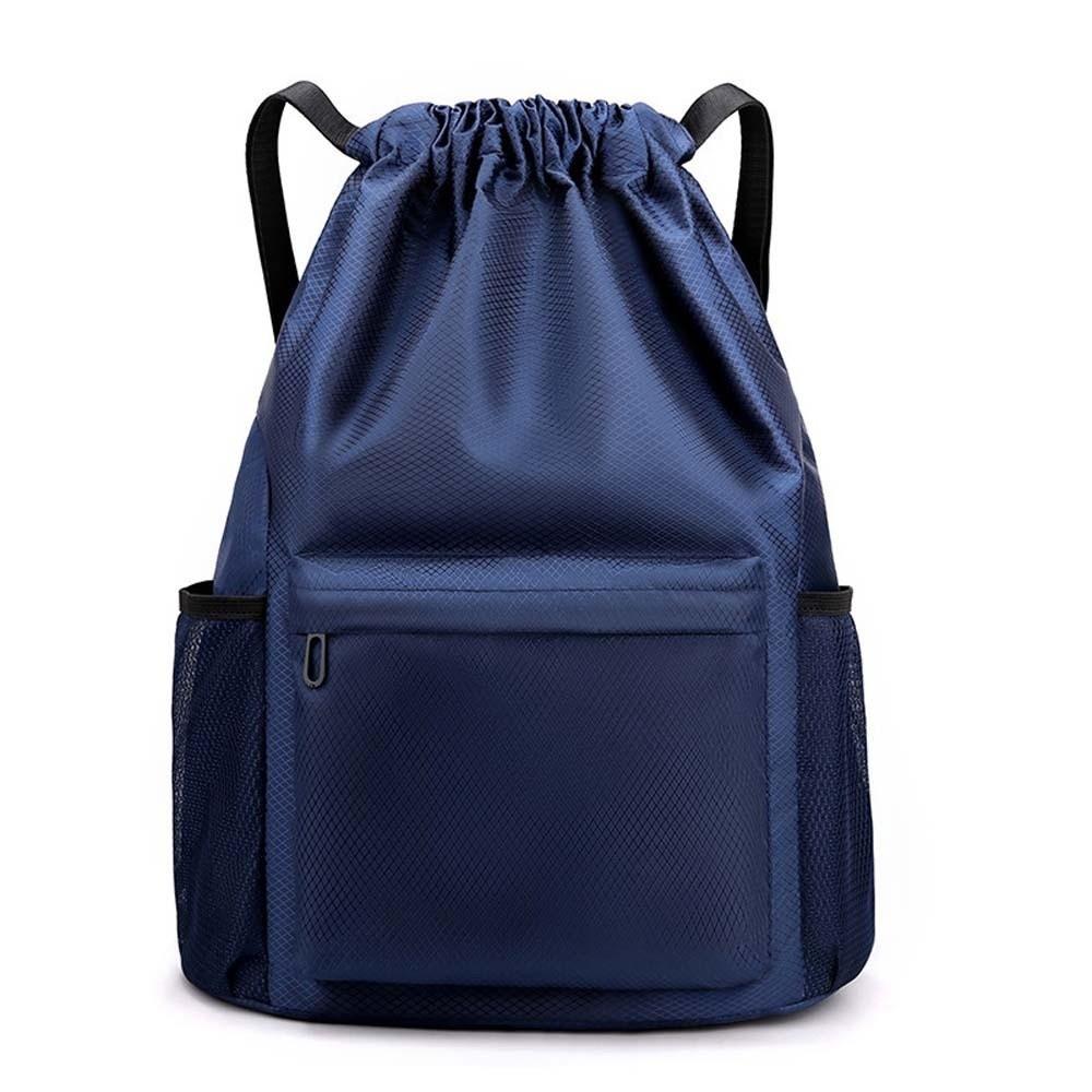 

Сумка-мешок для спортзала большой вместимости, быстросохнущая сумка-мешок на шнурке для школы, студенты темно-синий