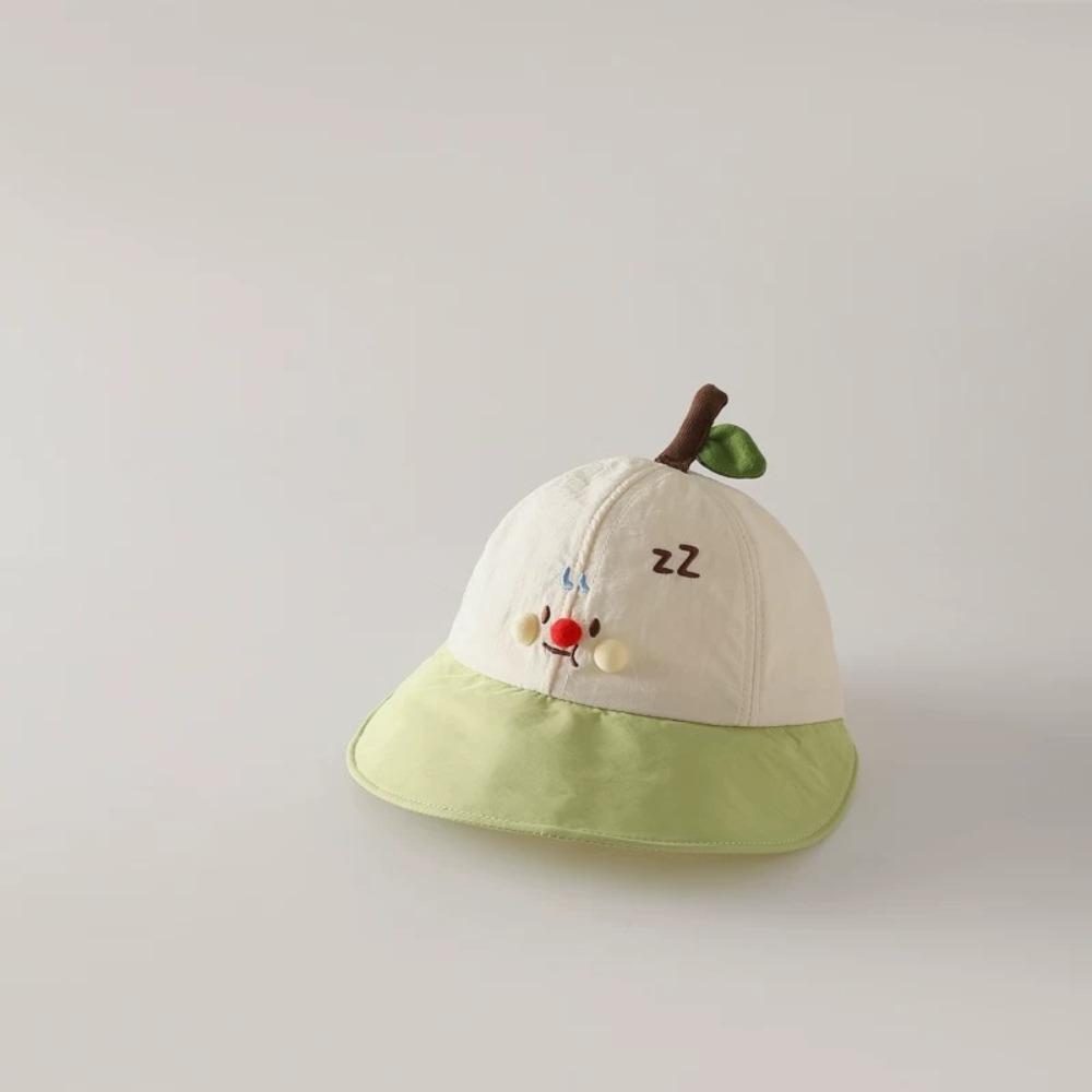 Embroidery Korean Style Cap Shading Hat Children's Bucket Hat Breathable Summer Kid Sunhat  Boy