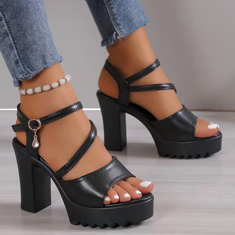 Thick Sole Pumps Women Shoes Woman Platform Sandals Roman Ladies Gladiator Pumps White 2026 Summer High Heels Sandals