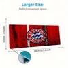 FC Bayern München Kunstfarbe Mauspads Großes Gaming Tischkissen Rutschfest Laptop Tablet Großes Mauspads XXL Matte Mini PC Spielmatte Mit Verriegeltem Rand