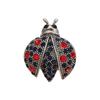 Eleganter Marienkäfer Brosche Anstecknadel für Damen Funkelnder Kristall Emaille Schmuck Accessoire Geschenkidee Elegante Diamant Käfer Anstecknadel