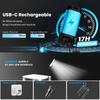 Portable Camping Light LED Work Lamp with Stand 360 Degree Rotatable Waterproof Campsite Light Support 3 Color Temperature